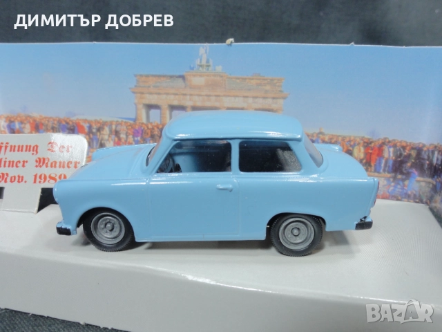 1/43 СТАРА РЕТРО МЕТАЛНА КОЛИЧКА МАЩАБЕН МОДЕЛ TRABANT 601 VITESSE PORTUGAL, снимка 5 - Колекции - 52825541
