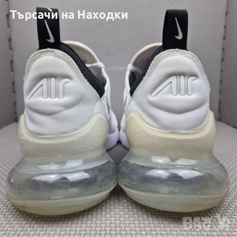 €160 Мъжки маратонки Nike Air Max 270 White Gym Running Sneakers кецове за бягане запазени отлични, снимка 2 - Маратонки - 52166206