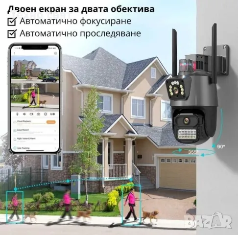-89% CSee Двойна камера Безжична WI-FI camera 8 X ZOOM, снимка 2 - IP камери - 48919779