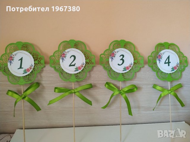 Табели за маса цвете, номера за маса, снимка 12 - Други - 30443637