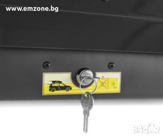 Автобокс багажник MENABO Starla black DUO 500l черен гланц, снимка 4 - Аксесоари и консумативи - 47460556