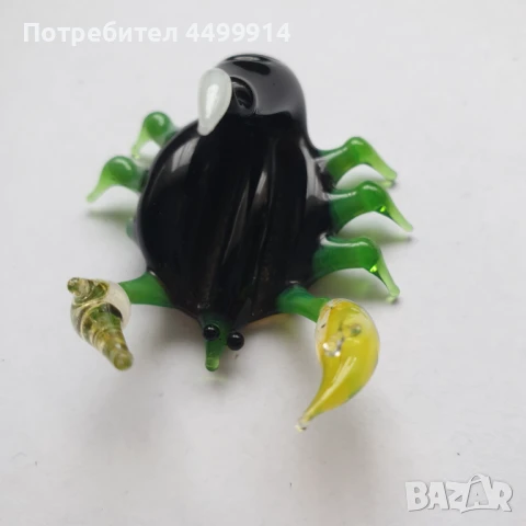 Стъклена фигурка на скорпион, снимка 5 - Колекции - 50964507