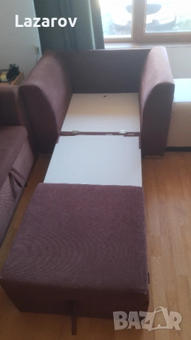 Разтегателен диван и разтегателен фотьойл с ракли и матраци за 250 лева, снимка 7 - Дивани и мека мебел - 51868735