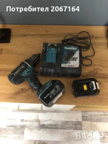 Винтоверт Makita с две батерии и зарядно, снимка 1