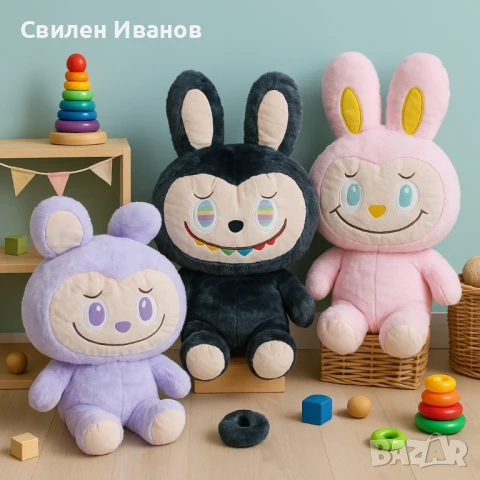 Огромна плюшена играчка Лабубу – 100 см, снимка 1