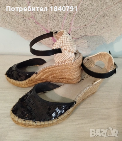 Сандали FABIOLAS – на платформа, еспадрил, №40, снимка 3 - Сандали - 53495402