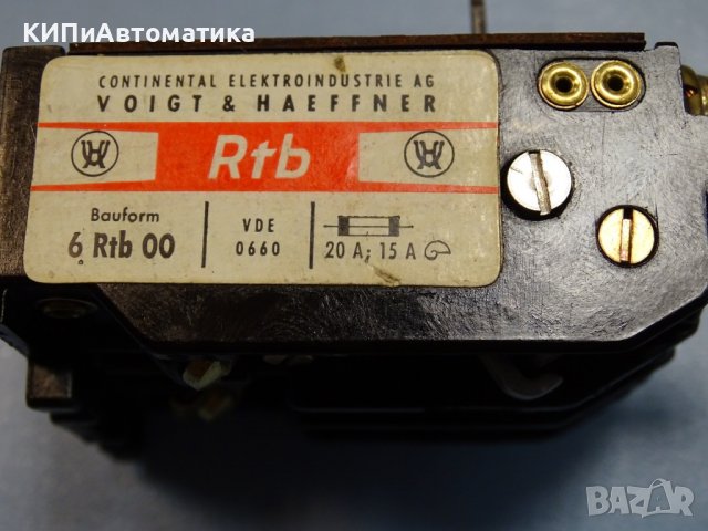 термична защита VOIGT& HAEFFNER conti electro 6 Rtb 00 3-6A, снимка 3 - Резервни части за машини - 37257176