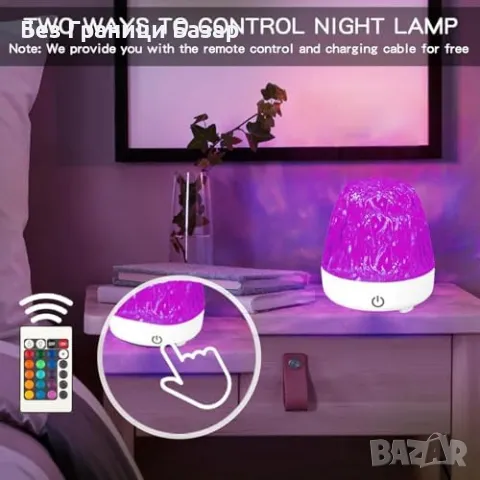 Нов Галактически проектор 360° LED лампа с 16 цвята и 30 режима за стая, снимка 5 - Лед осветление - 49278699