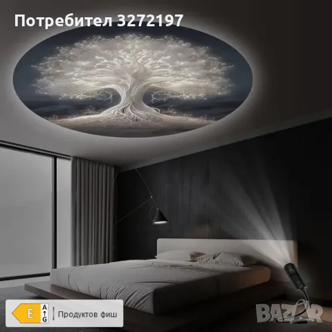 USB Захранвана LED Проекционна Светлина-Дърво на Живота , снимка 2 - Прожектори - 49178642