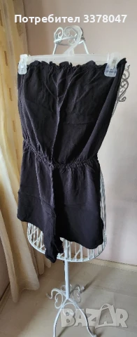 2 Летни Гащеризона без Презрамки - Черен, На цветя XS/S, снимка 1