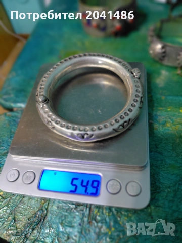 5 сребърни етнически гривни, снимка 13 - Гривни - 53219978