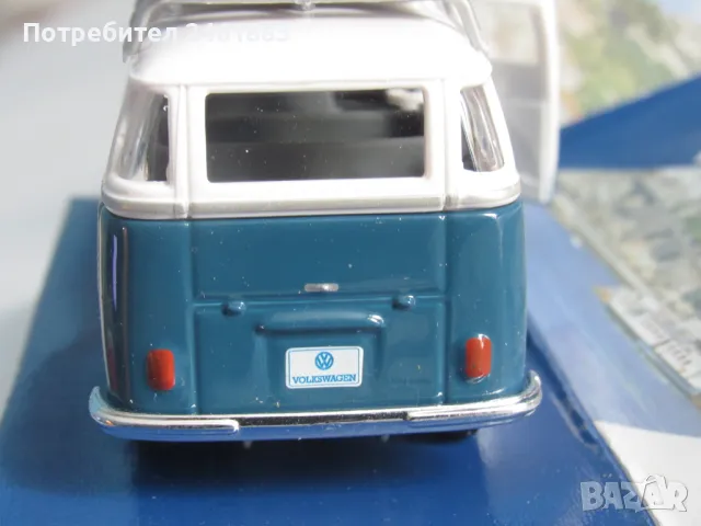 1/40 Maisto VW Volkswagen T1 Samba Bus метална колекционерска количка, снимка 3 - Колекции - 49319365