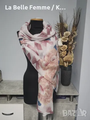 Дамски шалове от памук, снимка 2 - Шалове - 49492824