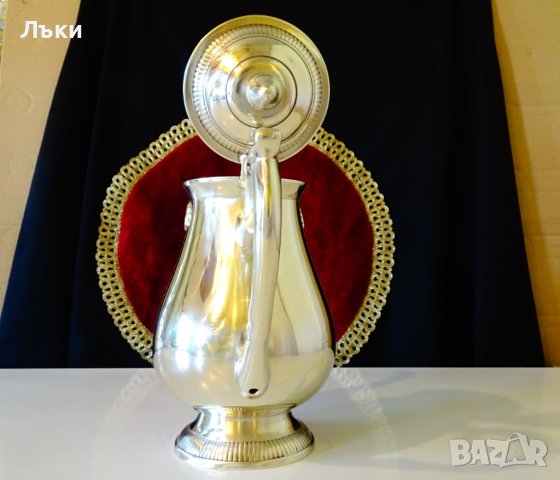 Английска кана,чайник,масивен бронз 930 гр. , снимка 4 - Антикварни и старинни предмети - 40388587