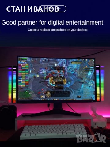 RGB светодиодна лента с гласово активирана ритъмна светлина, Модел LX9B, снимка 3 - Друга електроника - 36853559