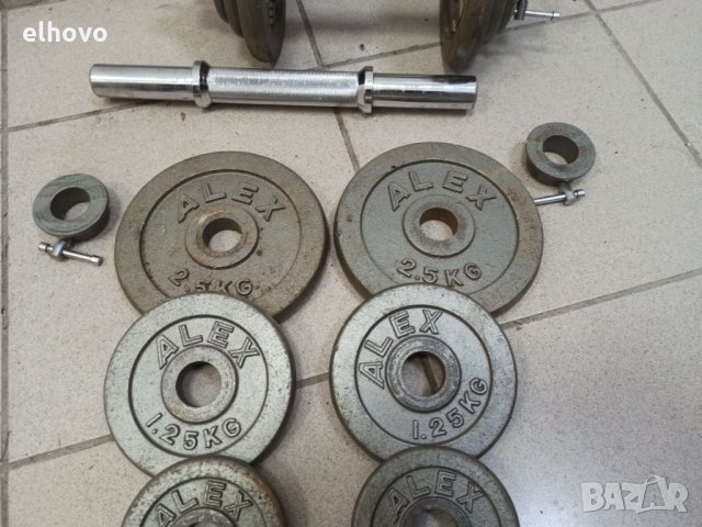 Дъмбели ALEX 2x11кг, снимка 6 - Фитнес уреди - 32528721