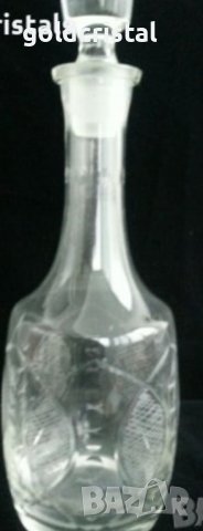 Стъклени чаши с гарафа  гравирани , снимка 10 - Антикварни и старинни предмети - 36401849
