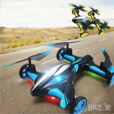 Jjrc дрон- автомобил с летателен режим и дистанционно управление DRON JRC-X123, снимка 6 - Дронове и аксесоари - 49002445
