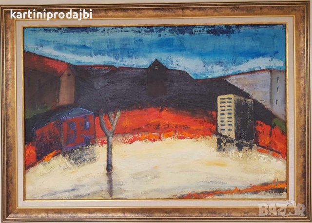 Маслена картина " Горещина на свечеряване ", снимка 6 - Картини - 43401704