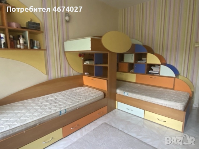 Детски легла на два етажа, снимка 7 - Мебели за детската стая - 52725785