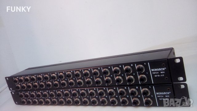 Monarch MPB-32 Patch Box - 19 Inch, 32 Inoutput Patchbay, снимка 6 - Ресийвъри, усилватели, смесителни пултове - 33483577