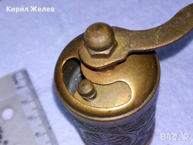 СТАРИННА БОГАТО ОРНАМЕНТИРАНА БРОНЗОВА МЕЛНИЧКА За ПОДПРАВКИ РЯДКА КРАСИВА За КОЛЕКЦИЯ ДЕКОР 41271, снимка 3 - Антикварни и старинни предмети - 43598125