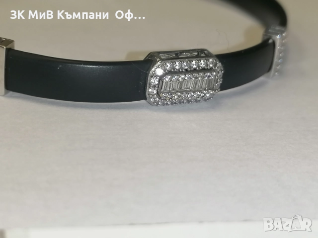 Гумена гривна със злато - 3 грама ( само златото ) , снимка 4 - Гривни - 52633336