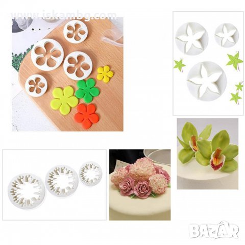 Сладкарски комплект 10 броя шаблони за фигури от фондан - код 3331