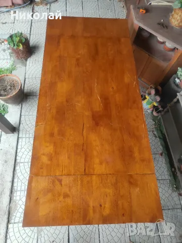 Продавам дървена трапезна маса, снимка 3 - Маси - 47622526