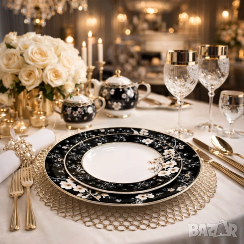 Сервиз за хранене за съдомиялна машина от костен порцелан Y o L i S a