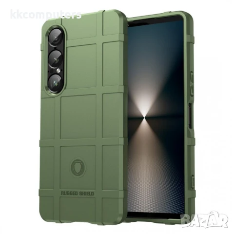 Sony Xperia 1 VII Удароустойчив Калъф Grid TPU и Протектор, снимка 2 - Резервни части за телефони - 50467549