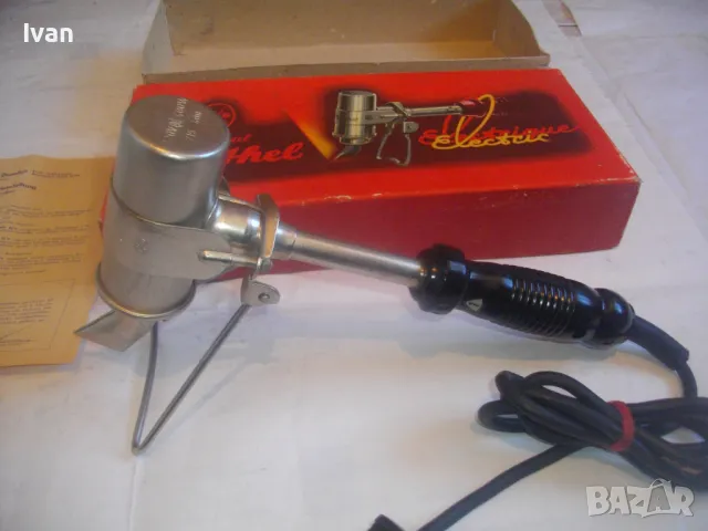 НОВ ЕЛЕКТРИЧЕСКИ ПОЯЛНИК 400 ВАТА РЕОТАНОВ ВИСОК КЛАС BARTHEL Старо качество 1983г. Колекционерски, снимка 11 - Поялници и запояване - 47943255