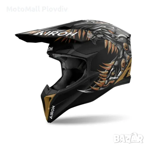 Каска Airoh Wraaap Cyborg Matt