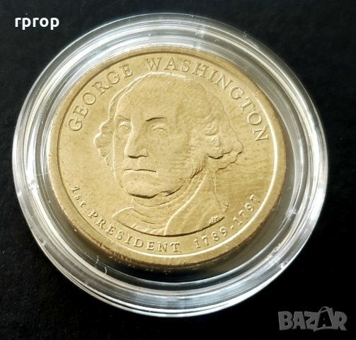 Оригинална монета 1 .САЩ. Един Американски долар . Серията Американски президенти. Първият президент