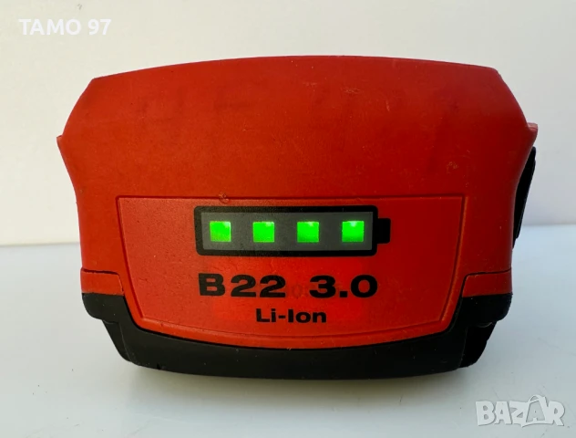 Hilti B 22/3.0 Li-ion - Акумулаторна батерия 22V 3.0Ah с индикатор!, снимка 4 - Други инструменти - 51234456