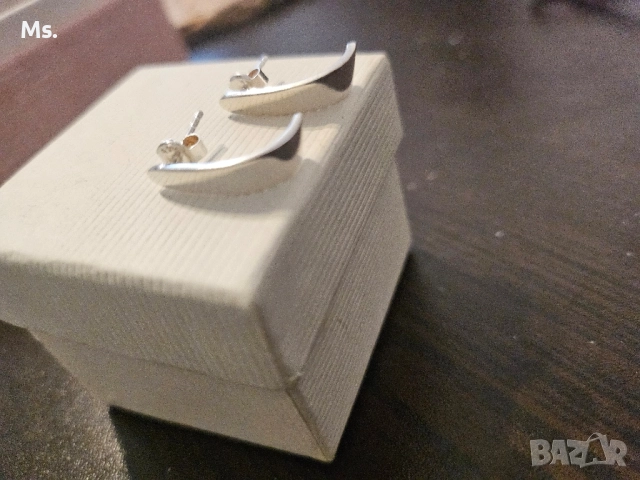 Сребърни обеци (925), снимка 2 - Обеци - 52198572