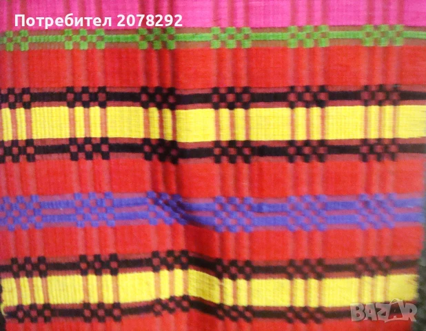 Пет ръчно тъкани стари вълнени покривки, снимка 6 - Покривки за маси - 50938458