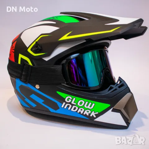 Каска подходяща за мотокрос , планински велосипед , ел. тротинетка, снимка 1