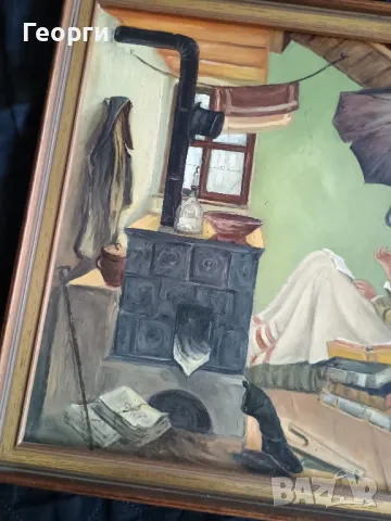 Картина масло на фазер-2, снимка 3 - Антикварни и старинни предмети - 50127486