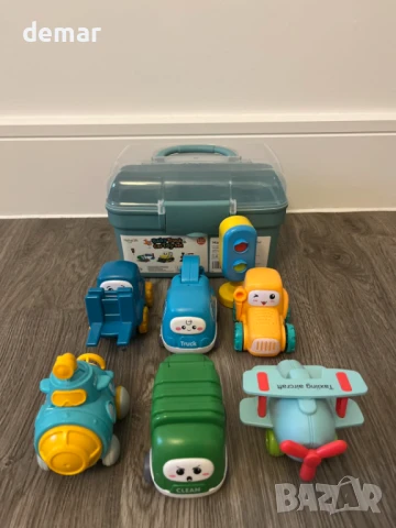 HahaGift Бебешки играчки за момчета 12-18 месеца, снимка 8 - Коли, камиони, мотори, писти - 42275480