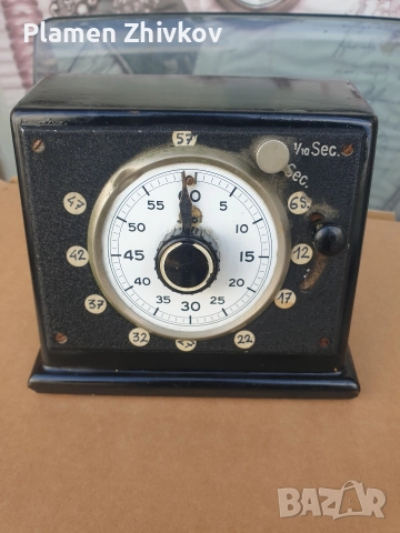 стар бакелитов уред - секундомер, снимка 2 - Антикварни и старинни предмети - 52704989