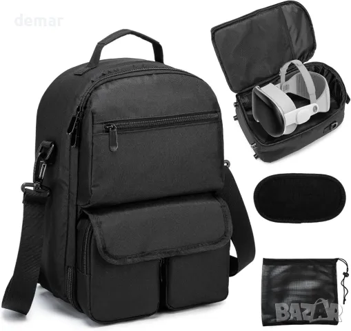 Калъф ROYAL FAIR за Vision Pro/Meta Quest 3/Oculus Quest 2, твърд калъф за съхранение при пътуване