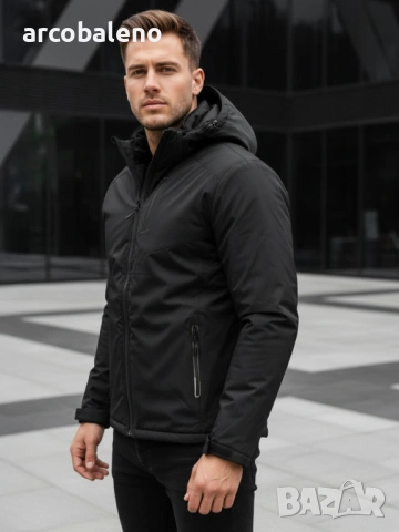 Мъжко зимно яке с качулка, 3цвята , снимка 14 - Якета - 53089552