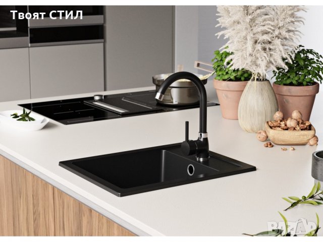 Кухненска Мивка от гранит модел РИГА 400 x 500 mm страхотна гранитна мивка , снимка 5 - Други - 32688419