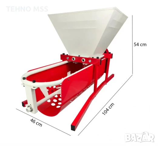 ПРОМО Гроздомелачка с отделяне на чепките, Преса за грозде 2в1 DG07 , снимка 7 - Други стоки за дома - 46680143