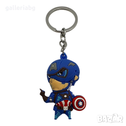 Гумен анимиран ключодържател на Капитан Америка (Captain America - Marvel), снимка 2 - Други - 40718818