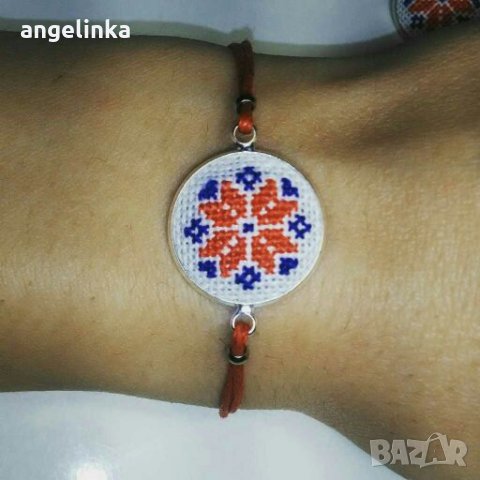 Бижута с шевици, бродерия, ръчна изработка, снимка 5 - Бижутерийни комплекти - 28155461