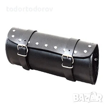 Кожена мото чанта за инструменти ADRENALINE TOOLER STUDS BLACK, снимка 1