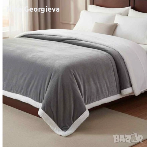 Двустранно одеяло тип “Шерпа”, снимка 6 - Олекотени завивки и одеяла - 52211593