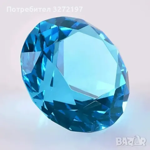 Бохемска Кристална Украса С Форма На Диамант, Със Сребриста Стойка,различни цветове, снимка 6 - Декорация за дома - 48257342